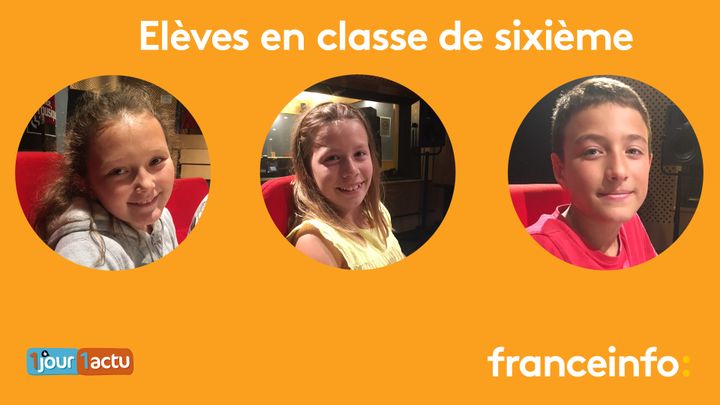 franceinfo junior, une émission en partenariat avec le magazine d'actualités pour enfants, 1jour1actu et 1jour1actu.com. (FRANCEINFO / RADIOFRANCE)