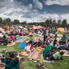 Les survivants du s&eacute;isme sont regroup&eacute;s sur des camps d'abris temporaires &agrave; Katmandou (N&eacute;pal), le 28 avril 2015. (EZRA MILLSTEIN / HABITAT FOR HUMANITY)