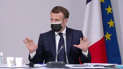 Emmanuel Macron rencontre les membres de la Convention citoyenne pour le climat