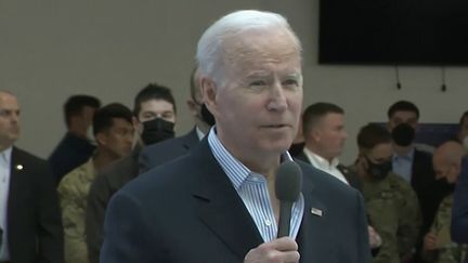 Guerre en Ukraine : Joe Biden à la rencontre des troupes américaines en Europe (FRANCE 2)