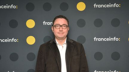 Laurent Alexandre, co-fondateur de l’application de quizz&nbsp; "Bethewone".&nbsp; (JEAN-CHRISTOPHE BOURDILLAT / RADIO FRANCE)