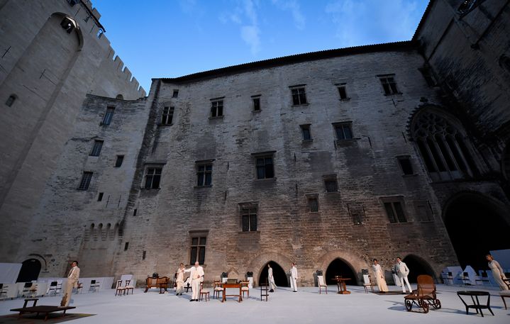 "Architecture" de Pascal Rambert au Festival d'Avignon (ici le 2 juillet 2019). (GERARD JULIEN / AFP)