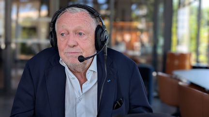 Le président de la Ligue de féminine de foot professionnel Jean-Michel Aulas espérait un meilleur accord de diffusion pour les droits télévisés de la Ligue 1. (JULIEN FROMENT / RADIOFRANCE)