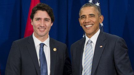 Justin Trudeau et Barak Obama le 19 novembre 2015 à Manille (SAUL LOEB / AFP)