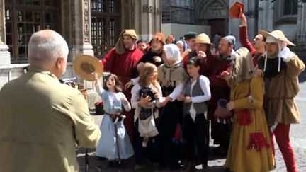 Yadegar Asisi en repérage à Rouen, fin mai 2014
 (Capture image / France 3 Normandie)