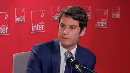 Gabriel Attal, lundi 11 avril sur France Inter. (FRANCEINTER / RADIO FRANCE)