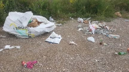 Parmi les&nbsp;nuisances dénoncées par les riverains, ces déchets abandonnés n'importe où par certains visiteurs dans le quartier des Goudes à Marseille (Bouches-du-Rhône). (Les amis des Goudes, groupe Facebook)