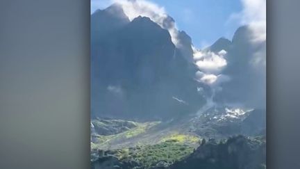 Intempéries : un éboulement impressionnant en Haute-Savoie