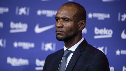 Eric Abidal avec le FC Barcelone, le 14 janvier 2020. (XAVIER BONILLA / NURPHOTO)