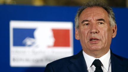 François Bayrou lors de la cérémonie de passation de pouvoirs à Paris, le 22 juin 2017. (GEOFFROY VAN DER HASSELT / AFP)