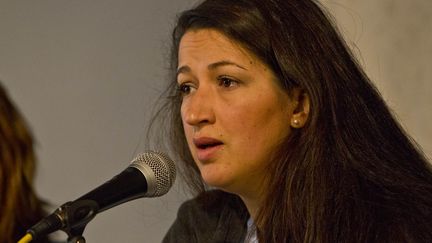 La journaliste Zineb El-Rhazoui, collaboratrice de "Charlie Hebdo", le 26 janvier 2015&nbsp;Montr&eacute;al (Canada). (CITIZENSIDE / FÉLIX O. J. FOURNIER / AFP)