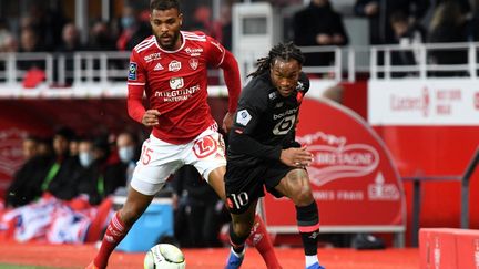 Brest s'est imposé 1-0 face à Lille pour le compte de la 22e journée de Ligue 1.&nbsp; (FRED TANNEAU / AFP)