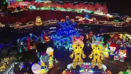 Chine : les lanternes illuminent le pays. (FRANCE 2)