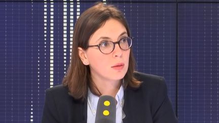 La député LREM de l'Essonne, Amélie de Montchalin, samedi 14 avril sur franceinfo. (RADIO FRANCE)