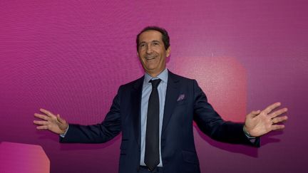 Le magnat français et patron d'Altice Patrick Drahi en octobre 2018 lors de l'Altice Campus à Paris. (ERIC PIERMONT / AFP)