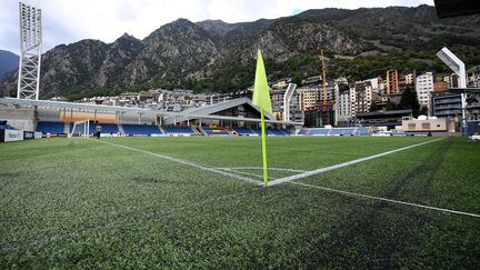 Le stade national d'Andorre peut accueillir jusqu'à 3000 supporters. L'équipe de France de football y affrontera Andorre, mardi 11 juin, dans le cadre des éliminatoires de l'Euro 2020. (FRANCK FIFE / AFP)