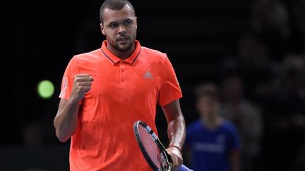 Le poing rageur de Jo-Wilfried Tsonga (MIGUEL MEDINA / AFP)