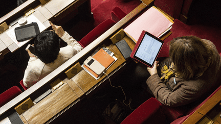 Des députées dans l'hémicycle de l'Assemblée nationale. (REA)