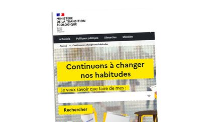 Le site&nbsp;lesbonneshabitudes.gouv.fr pour savoir où déposer ses objets recyclables. (MINISTERE DE LA TRANSITION ECOLOGIQUE)