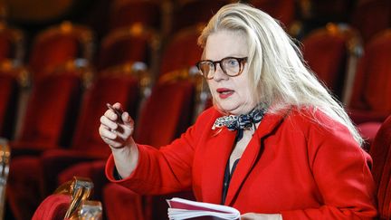 La comédienne Isabelle Nanty met en scène "L'Hôtel du Libre-Echange" de Georges Feydeau à la Comédie Française.
 (GEOFFROY VAN DER HASSELT / AFP)