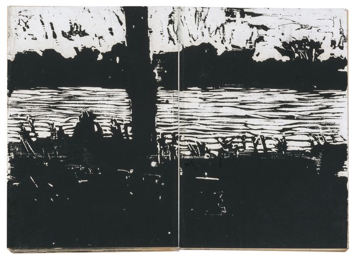 Anselm Kiefer, "Der Rhein", 1983, collection particulière
 (Anselm Kiefer Photo © Charles Duprat)