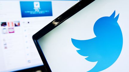 Le logo du réseau social Twitter.&nbsp; (LEON NEAL / AFP)