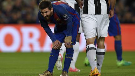 Lionel Messi n'a pas réussi à trouver la faille contre la Juventus (LLUIS GENE / AFP)