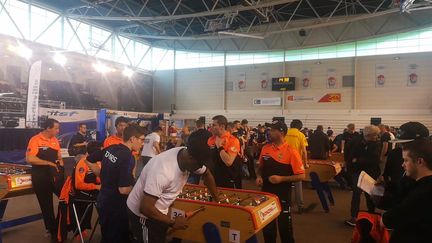 Les équipes vont jouer dans la salle de sports de Mondeville, près de Caen.&nbsp; (OLIVIER DUC/RADIOFRANCE)