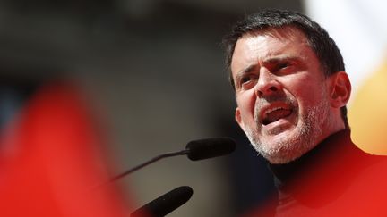 Manuel Valls à Barcelone, le 18 mars 2018.&nbsp; (PAU BARRENA / AFP)