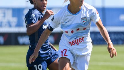 Yuki Nagasato (à d.) des Chicago Red Stars, le 5 juillet 2020 à Herriman, Utah. (ALEX GOODLETT / GETTY IMAGES NORTH AMERICA)