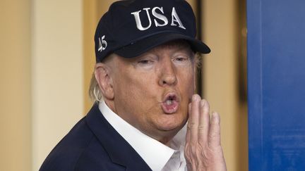 Donald Trump, le président des Etats-Unis, le 14 mars 2020, à Washington. (JIM WATSON / AFP)