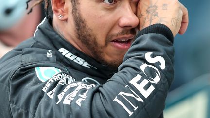 Les larmes ont coulé pour Lewis Hamilton en Turquie. (TOLGA BOZOGLU / POOL)