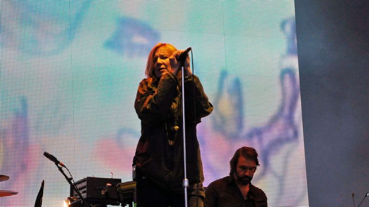 Portishead à Rock en Seine, samedi 23 août 2014.
 (Olivier Flandin)