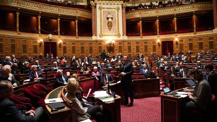 Le Sénat, le 2 mars 2023. (CHRISTOPHE ARCHAMBAULT / AFP)