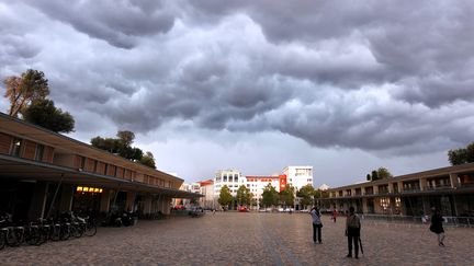 Le parvis de la mairie de Montpellier (H&eacute;rault), le 17 septembre 2014. (  MAXPPP)