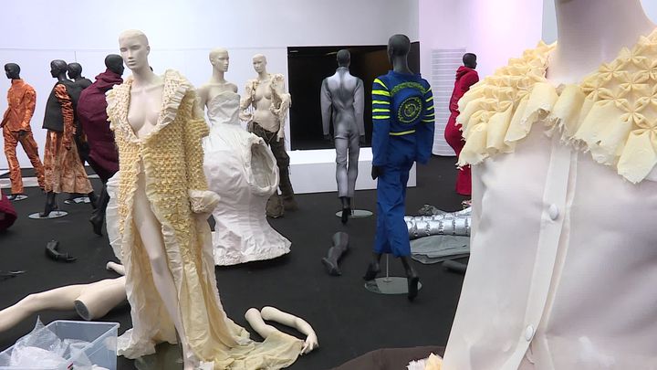 Au total, 32 créations originales exposées jusqu'au 30 septembre dans le hall du Centre culturel de Saint-Raphaël. (France 3 Côte d'Azur)