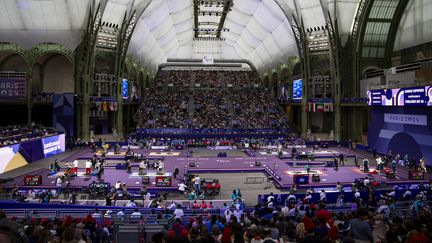 Le Grand Palais lors des épreuves d'escrime fauteuil aux Jeux paralympiques de Paris, le 4 septembre 2024. (RITA FRANCA/SIPA)