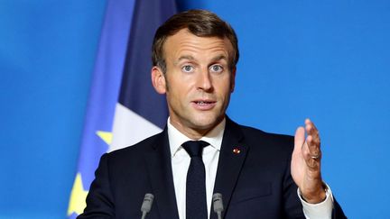 Le président de la République, Emmanuel Macron, le 1er octobre 2020. (DURSUN AYDEMIR / ANADOLU AGENCY / AFP)