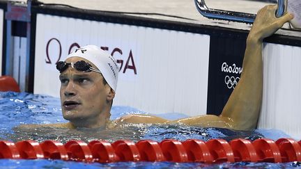 Le nageur français Yannick Agnel après son 200m nage libre à Rio (GABRIEL BOUYS / AFP)