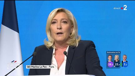 Déclaration de Marine Le Pen, qualifiée pour le second tour