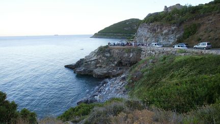 La crique de Scalu Vechju, près du village de Sisco (Haute-Corse) où une rixe a éclaté le 13 août 2016. (MAXPPP)