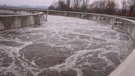 La station d'épuration intercommunale d'Urschenheim (Haut-Rhin), le 14 décembre 2022. (HERVÉ KIELWASSER / MAXPPP)