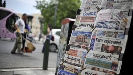 Le nouveau Parlement grec, issu des urnes dimanche 6 mai, ne pr&eacute;sente pas de majorit&eacute; &eacute;vidente. (LOUISA GOULIAMAKI / AFP)