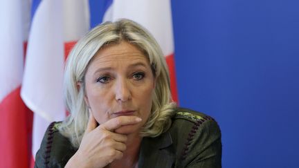 Marine le Pen, pr&eacute;sidente du Front nationale, lors d'une conf&eacute;rence &agrave; Nanterre, pr&egrave;s de Paris, le 25 juin 2013. ( PHILIPPE WOJAZER / REUTERS)