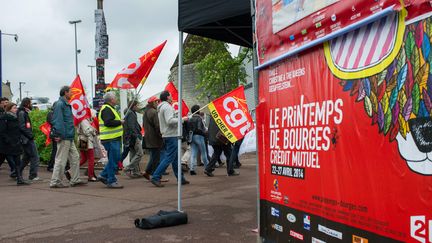 Manifestation d'intermittents du spectacle à Bourges, le 25 avril 2014
 (Guillaume Souvant / AFP)