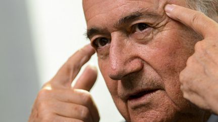 Joseph Blatter, au 61e congrès de la FIFA à Zurich. (FABRICE COFFRINI / AFP)