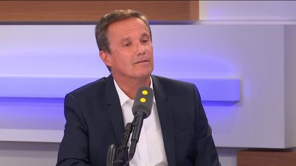 Nicolas Dupont-Aignan le 12 septembre 2019 sur franceinfo. (FRANCEINFO / RADIOFRANCE)