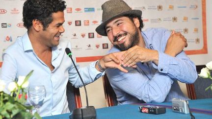 Jamel Debbouze et Redouanne Harjane au festival Marrakech du rire en juin 2011
 (LORENVU / SIPA)