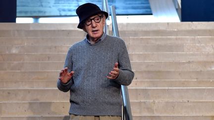 Le réalisateur américain Woody Allen à San Sebastian en Espagne, le 9 juillet 2019. (ANDER GILLENEA / AFP)