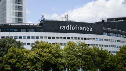 Le siège de Radio France, à Paris, le 28 mai 2022. (MAGALI COHEN / HANS LUCAS / AFP)